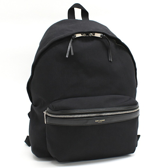 Saint Laurent City Backpack Rucksack Backpack Canvas Black - Picture 1 of 9